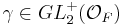 \gamma \in GL_2^%2B(\mathcal O_F)