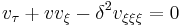 v_{\tau}%2Bv v_{\xi}-\delta^2v_{\xi\xi\xi}=0