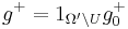 g^%2B=1_{\Omega'\backslash U}g_0^%2B