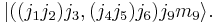 
  | ((j_1j_2)j_3, (j_4j_5)j_6)j_9m_9\rangle.
