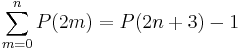 \sum_{m=0}^n P(2m)=P(2n%2B3)-1