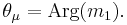 
\theta_\mu=\mathrm{Arg}(m_1).\,
