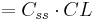 \textstyle = C_{ss} \cdot CL