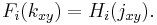 F_i(k_{xy})=H_i(j_{xy}).\ 