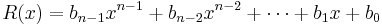 R(x)=b_{n-1}x^{n-1}%2Bb_{n-2}x^{n-2}%2B\cdots%2Bb_1x%2Bb_0