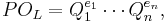  P O_L = Q_1^{e_1} \cdots Q_n^{e_n},