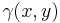 \gamma(x,y)