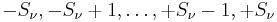 -S_\nu, -S_\nu %2B1, \ldots, %2BS_\nu -1,%2BS_\nu