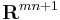  \mathbf{R}^{mn%2B1} \,\!