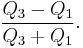 {Q_3 - Q_1 \over Q_3 %2B Q_1}.