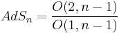  AdS_n=\frac{ O(2,n-1) }{ O(1,n-1) } 