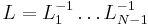 L=L_{1}^{-1} \ldots L_{N-1}^{-1}