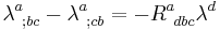  \lambda^a_{~;bc}-\lambda^a_{~;cb}=-R^a_{~dbc}\lambda^d