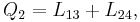 Q_2 = L_{13} %2B L_{24},