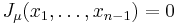 J_\mu(x_1,\ldots,x_{n-1})=0