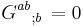  G^{ab}{}_{;b}  \, = 0 