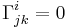 \Gamma^i_{jk}=0