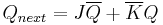 Q_{next} = J\overline Q %2B \overline KQ