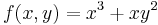 f(x,y) = x^3 %2B xy^2