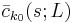 \bar{c}_{k_0}(s;L)