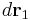 d \mathbf{r}_{1}