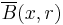 \overline{B}(x, r)