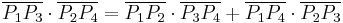 \overline{P_1P_3}\cdot \overline{P_2P_4}=\overline{P_1P_2}\cdot 
\overline{P_3P_4}%2B\overline{P_1P_4}\cdot \overline{P_2P_3}