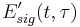 E'_{sig}(t,\tau)\,