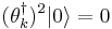 (\theta_k^\dagger)^2|0\rangle = 0