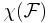 \chi(\mathcal{F})