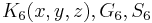 K_6(x,y,z),G_6,S_6