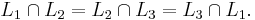  L_1 \cap L_2 = L_2 \cap L_3 = L_3 \cap L_1. 