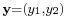 \scriptstyle \mathbf{y}=(y_1,y_2)