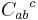 {C_{ab}}^c