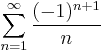 \sum_{n=1}^\infty \frac{(-1)^{n%2B1}}{n}