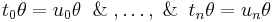 t_0\theta = u_0\theta \And, \ldots, \And t_n\theta = u_n\theta