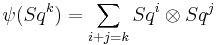 \psi(Sq^k) = \sum_{i%2Bj=k} Sq^i \otimes Sq^j