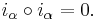 i_\alpha\circ i_\alpha = 0.