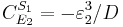 
C^{S_1}_{E_2} = - \varepsilon^{3}_2 / D
