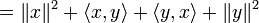 = \|x\|^2 %2B \langle x, y \rangle %2B \langle y, x \rangle %2B \|y\|^2