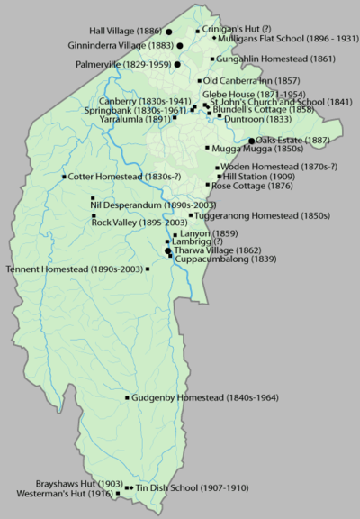 Map locations concentrated in the northeast and east, west and south largely deserted except for the southern tip