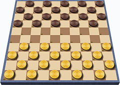 International draughts board