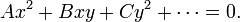 Ax^2 %2B Bxy %2B Cy^2 %2B \cdots = 0.