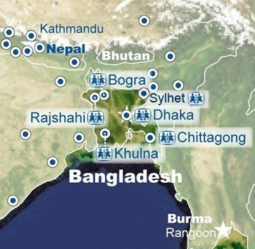 Bangladesh map