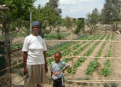 Granny headed household at Maseru, Lesotho