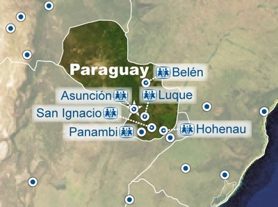 Paraguay map