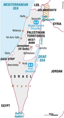 NBA Israel map