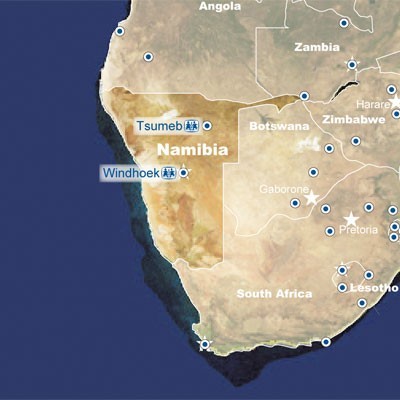 Namibia Map