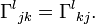 \Gamma ^{l}{}_{{jk}}=\Gamma ^{l}{}_{{kj}}.