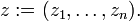 z:=(z_{1},\ldots ,z_{n}).